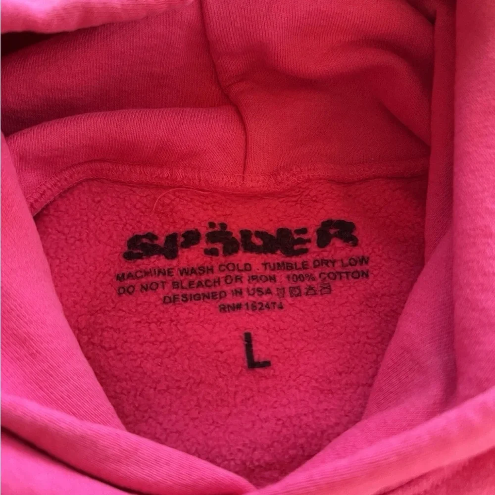 Sp5der P*nk Hoodie - Picture 2 of 3